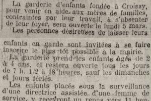 Le semeur de Versailles (15/02/1923 Archives départementales Yvelines)